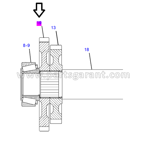 Gear (46 teeth) Caterpillar 434E