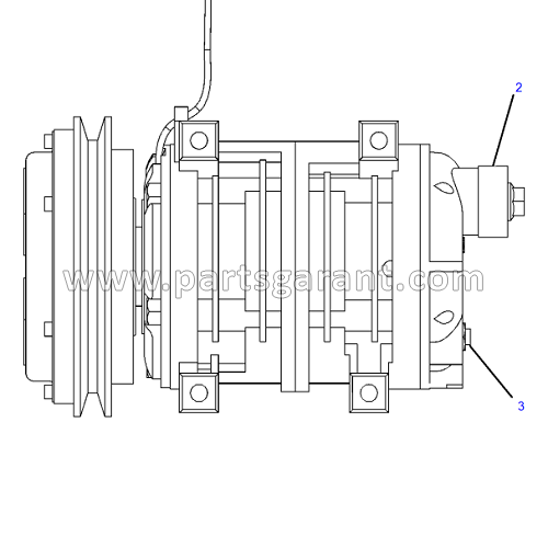 Air conditioning compressor Caterpillar 428 E