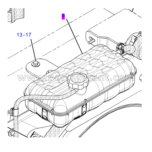 Expansion tank Caterpillar 428 E