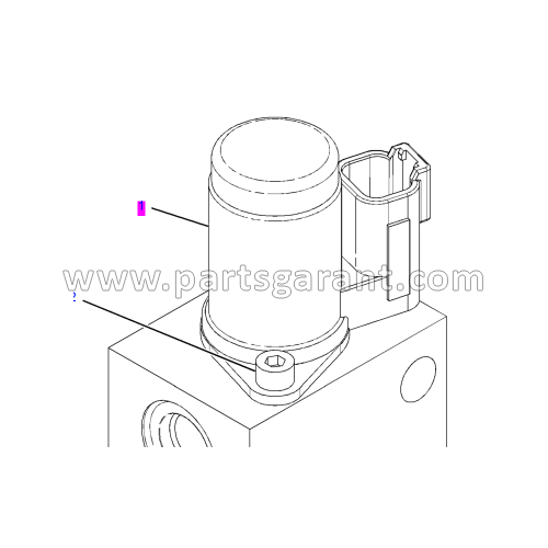 Caterpillar 434E Differential Lock Valve Solenoid