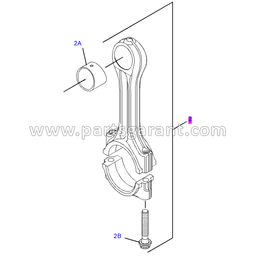 Connecting rod assembly (L-GRADE) Caterpillar 428 E