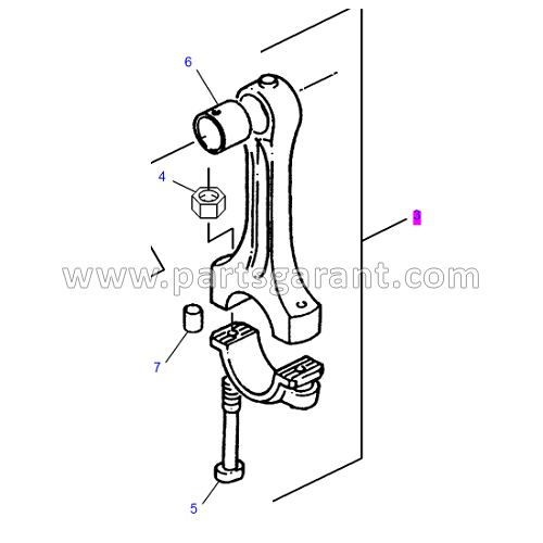 Connecting rod assembly (Grade L) Caterpillar 432D