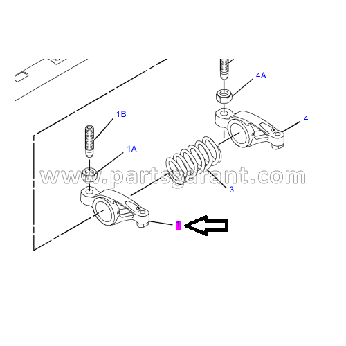 Rocker arm Caterpillar 428 E