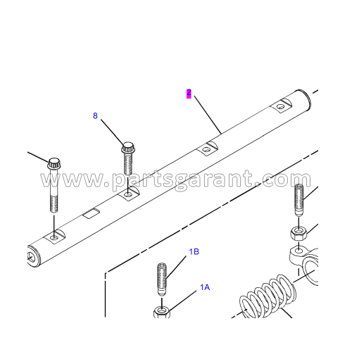 Rocker shaft Caterpillar 428 E