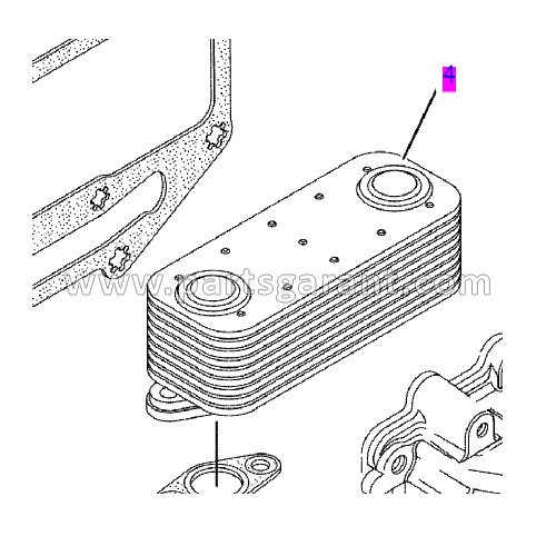 Heat exchanger radiator Caterpillar 428 E