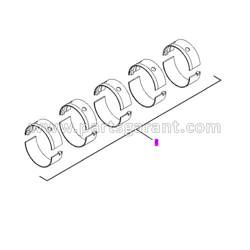 Main bearings (std) Caterpillar 428 E