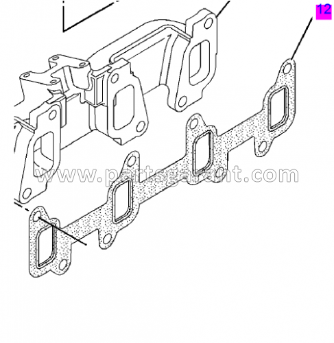 Caterpillar 428 E manifold gasket