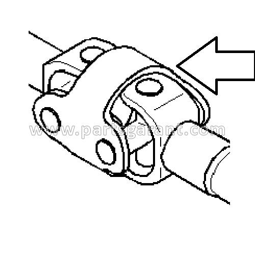 Rear axle crosspiece for Caterpillar 434E