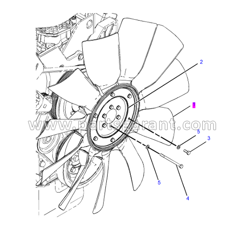 Fan (11 blades) Caterpillar 325D