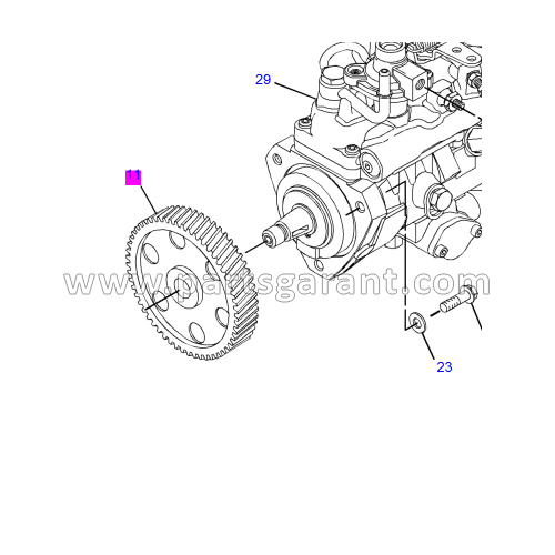 Injection pump gear Caterpillar 428 E