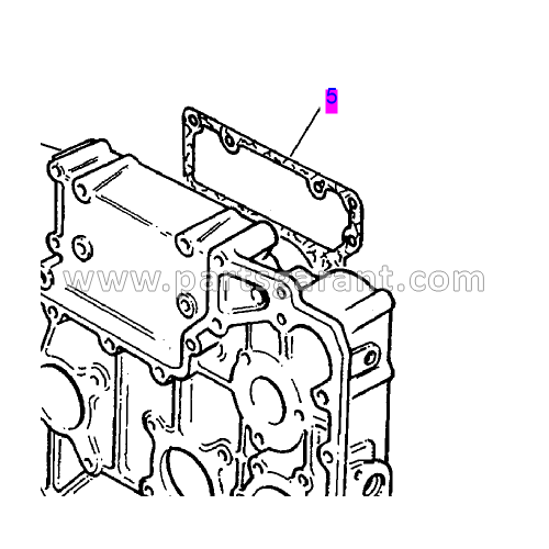 Internal timing cover gasket Caterpillar 432D