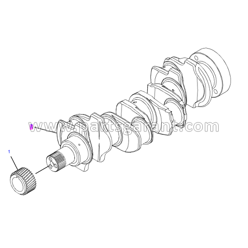 Caterpillar 428 E crankshaft