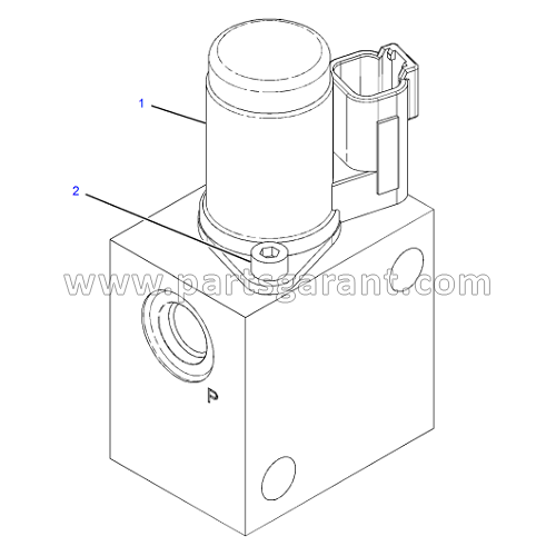 Caterpillar 434E Differential Lock Solenoid Valve