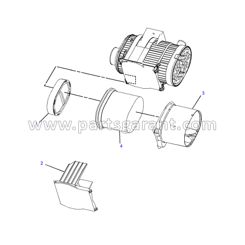 Air filter assembly Caterpillar 428 E