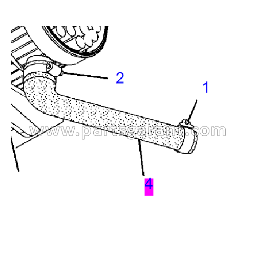 Caterpillar 434E Air Filter Hose