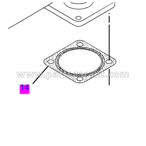 Caterpillar 428 E turbocharger gasket