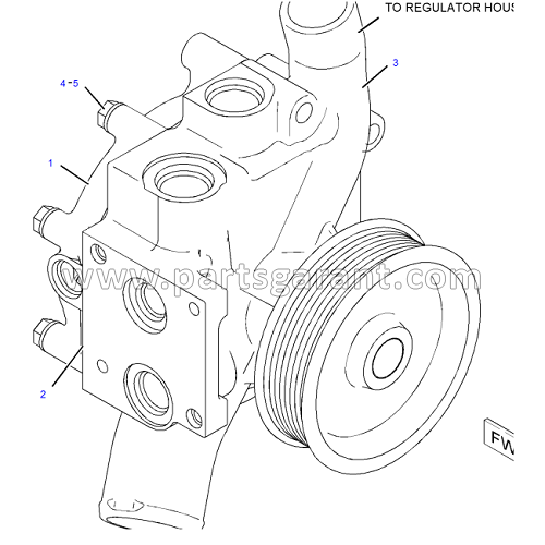 Water pump (KHX1-UP) Caterpillar 325D