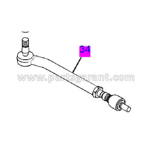 Steering rod left Caterpillar 434E