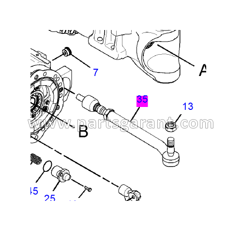 Steering rod right Caterpillar 434E