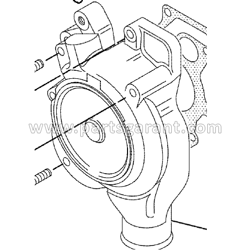 Water pump Caterpillar 432D