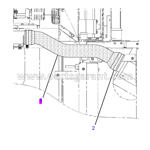 Air filter pipe 2 Caterpillar 325D