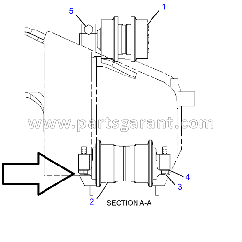 Roller assembly 2 Caterpillar 325D