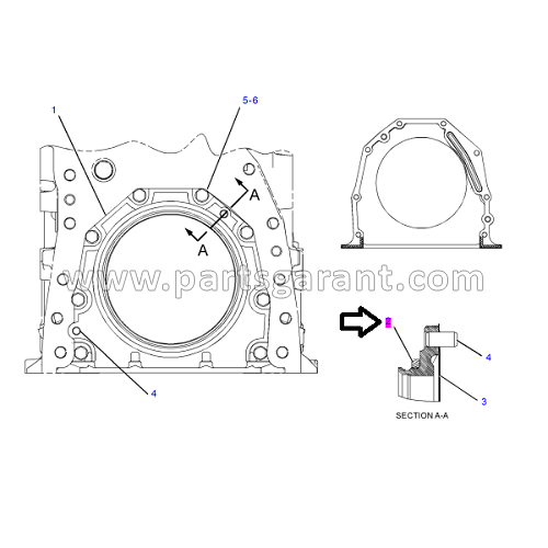 Oil seal Caterpillar 325D