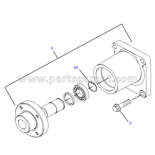 Caterpillar 428 E Fan Drive Housing