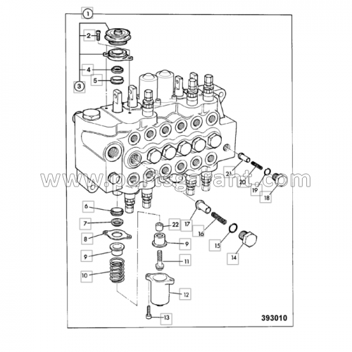 Control valve (6, centremount) JCB 4CX