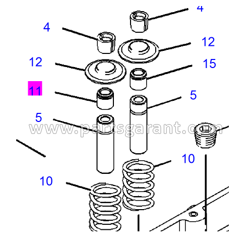 Caterpillar 428 E Intake Valve Seal