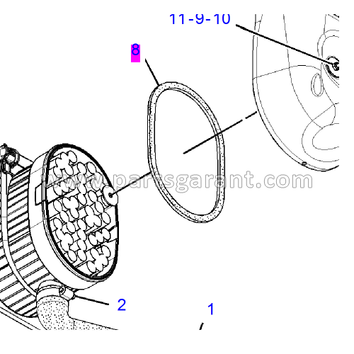 Caterpillar 428 E Air Filter Gasket