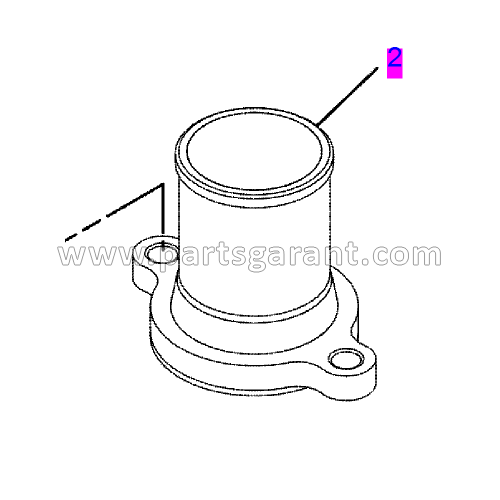 Thermostat assembly with housing Caterpillar 428 E