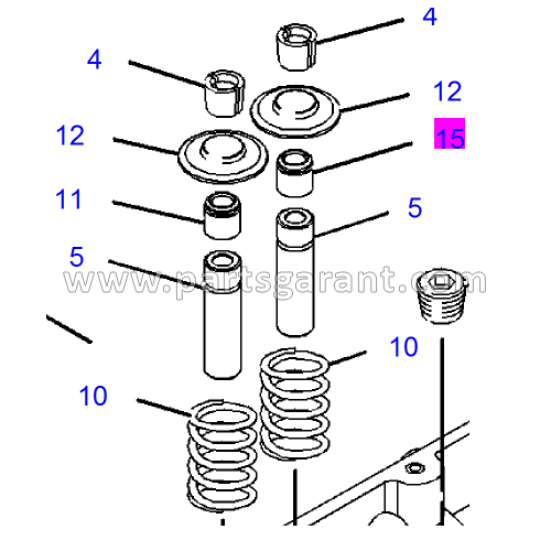 Caterpillar 428 E Exhaust Valve Seal