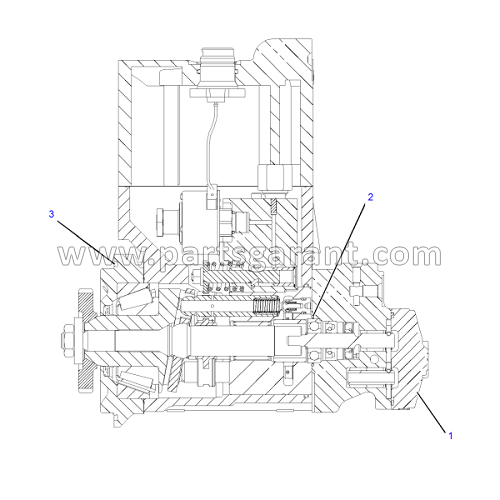 High pressure fuel pump 1 Caterpillar 325D