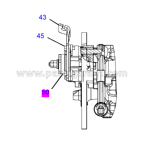 Caterpillar 428 E Parking Brake Caliper