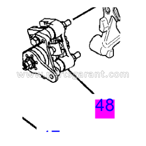 Caterpillar 434E Parking Brake Caliper