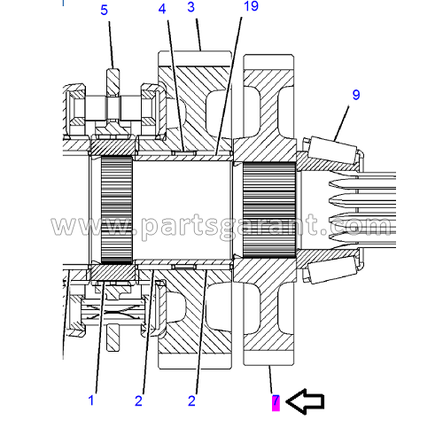 Gear (37 teeth) Caterpillar 428 E