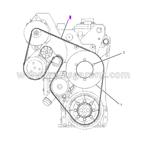 Caterpillar 325D Fan Belt