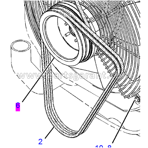 Fan pulley Caterpillar 428 E