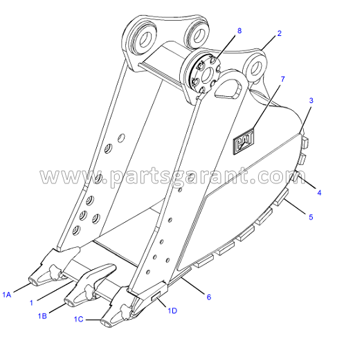 Bucket (762 mm) Caterpillar 325D