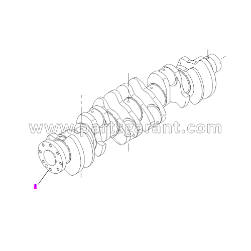 Caterpillar 325D crankshaft