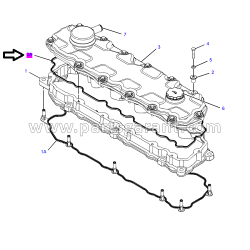 Valve cover gasket 3 Caterpillar 325D