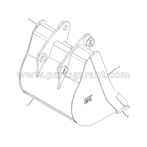 Bucket (762 mm) Caterpillar 428 E