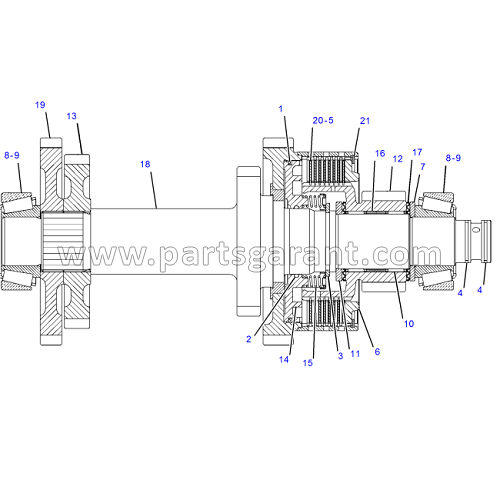 Return shaft assembly Caterpillar 434E