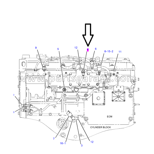 Air temperature sensor Caterpillar 325D