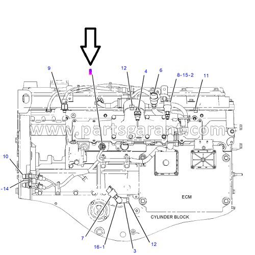 Temperature sensor Caterpillar 325D