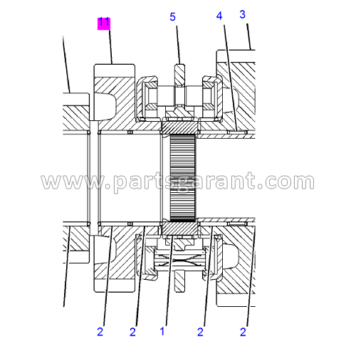 Gear (37 teeth) Caterpillar 434E