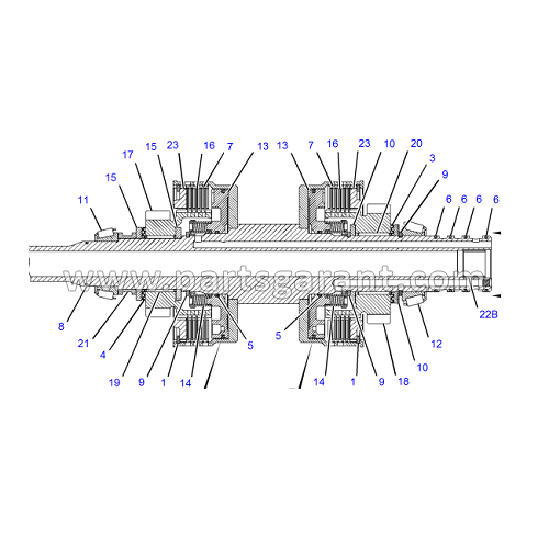 Main shaft assembly Caterpillar 434E