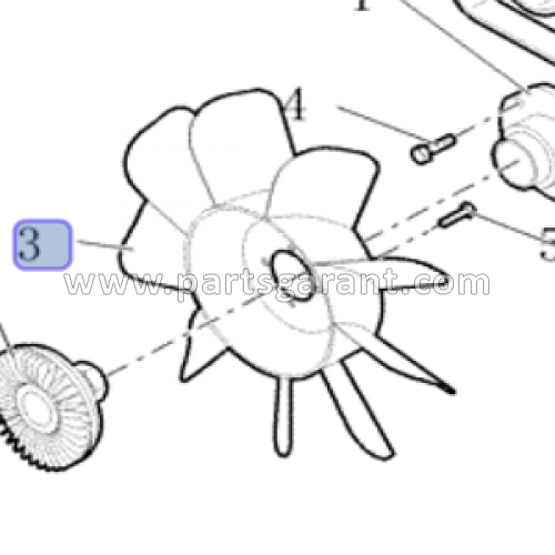 Case 580ST fan