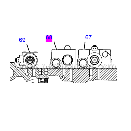 Transmission Solenoid Valve (Reverse) Caterpillar 434E